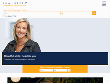 Tablet Screenshot of lumineers.com